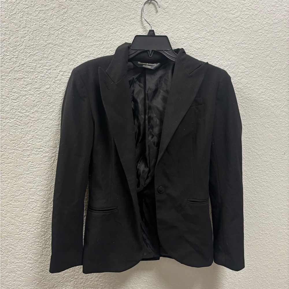 Norma Kamali Black Men's Suit Blazer